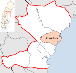 Kramfors Municipality in Västernorrland County.png