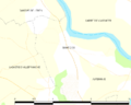 Map commune FR insee code 64474