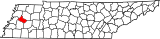 Map of Tennessee highlighting Crockett County.svg