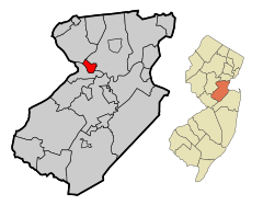 Middlesex County New Jersey Incorporated and Unincorporated areas Highland Park Highlighted.svg