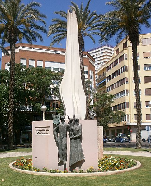 Monumento al foguerer, Alicante, España. 20-06-2013