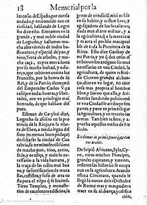 Archivo:Página 18 del memorial por la ciudad de Logroño de Fernando Albia de Castro (año 1633)
