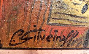 Archivo:Paisaje de Guillermo Silveira 1968 firma