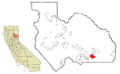 Plumas County California Incorporated and Unincorporated areas Iron Horse Highlighted