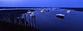 Port ostréicol d'Arès, France (panoramique)