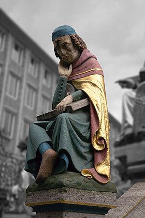 Archivo:Schoener Brunnen detail blur