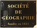 Société de géographie plaque 04923