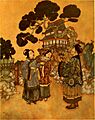 Stories from Hans Andersen - Edmund Dulac color plate at page 095