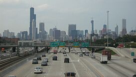 The Dan Ryan Expressway Westbound near the I-55 exit.jpg