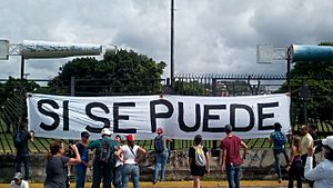 Archivo:Venezuelan Sit In Si Se Puede