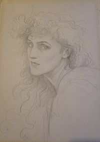 Archivo:Violet, Duchess of Rutland, Self-Portrait,1891 - Watts Gallery