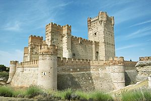 Archivo:Vista general Castillo de la Mota (Medina del Campo)