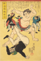 Yokohama-Sumo-Wrestler-Defeating-a-Foreigner-1861-Ipposai-Yoshifuji