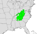 Aesculus flava map