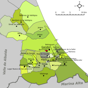 Archivo:Benirredrá-Mapa de Safor