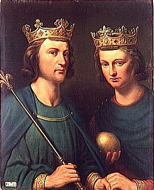 Archivo:Charles Auguste Guillaume Henri François Louis de Steuben - Louis III (vers 863-882) et Carloman (vers 866-884)