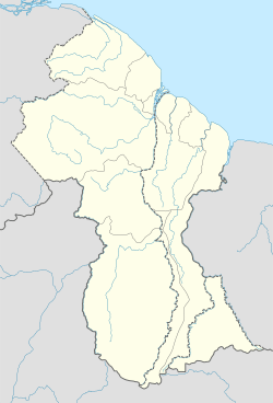 Whitewater ubicada en Guyana