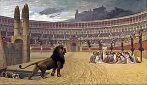 Archivo:Jean-Léon Gérôme - The Christian Martyrs' Last Prayer - Walters 37113