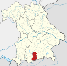 Locator map TÖL in Bavaria.svg