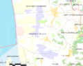 Map commune FR insee code 33073