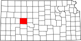 Map of Kansas highlighting Ness County.svg