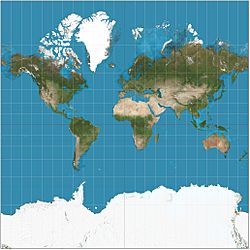 Archivo:Mercator projection Square