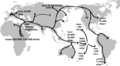 Migración humana fuera de África mapa ADN genético