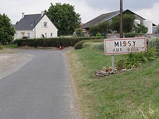 Missy-aux-Bois (Aisne) city limit sign.JPG