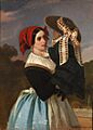 Nodriza pasiega, de Valeriano Domínguez Bécquer (Museo del Romanticismo de Madrid)