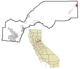 Placer County California Incorporated and Unincorporated areas Kings Beach Highlighted.svg