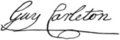 Signature of Guy Carleton, 1st Baron Dorchester (1724–1808)