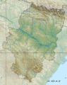 Spain Aragón location map relief