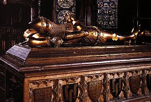 Archivo:TOMB OF THE BLACK PRINCE, CANTERBURY CATHEDRAL