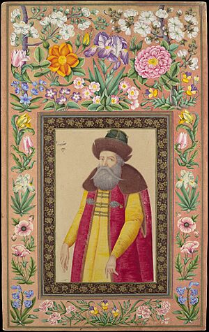 Archivo:"Portrait of the Russian Ambassador, Prince Andrey Priklonskiy", Folio from the Davis Album MET DP107561