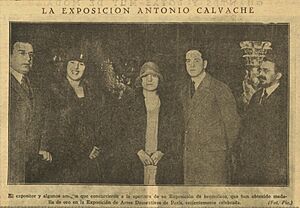 Archivo:1926-01-06, La Nación, La Exposición Antonio Calvache, Pío