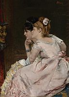 Alfred Emile Stevens, 1877c - The Japanese Mask