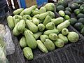 Cucurbita pepo Vegetable Marrow group and round ones in the market - Cucurbits at HOTCFM