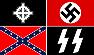 Archivo:Drapeau flag nazi waffen ss confédérés confederate croix celtique cetltic cross far right extreme droite