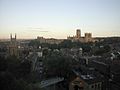 Durham Cathedral from the train viaduct.jpg