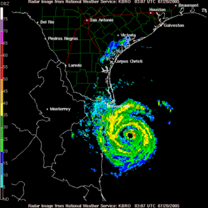 Archivo:Hurricane Emily on Brownsville NEXRAD at 0307 UTC