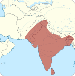 Distribución de la cobra india
