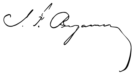 Judah Benjamin Signature