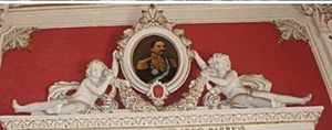 Archivo:Litografía De óleo. De El presidente Barrios, Situado en el Palacio Nacional