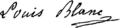 Louis Blanc signature