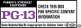 PG-13 rating symbol