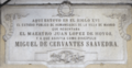 Madrid (RPS 02-05-2014) Academia donde estudió Cervantes, lápida conmemorativa