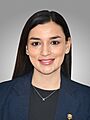 María Khaline Moreno Cárdenas. Official portrait, 2020. Chamber of Deputies of Bolivia