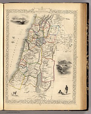 Archivo:Modern Palestine, Illustrated atlas, and modern history of the World, 1851
