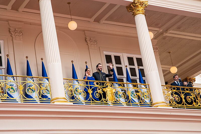 Nayib y Gabriela en Palacio Nacional