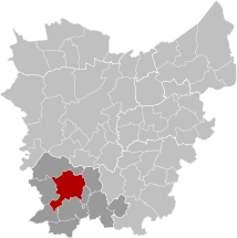 Oudenaarde East-Flanders Belgium Map.svg